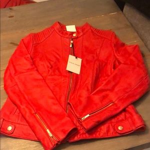 Red leather Jacket
